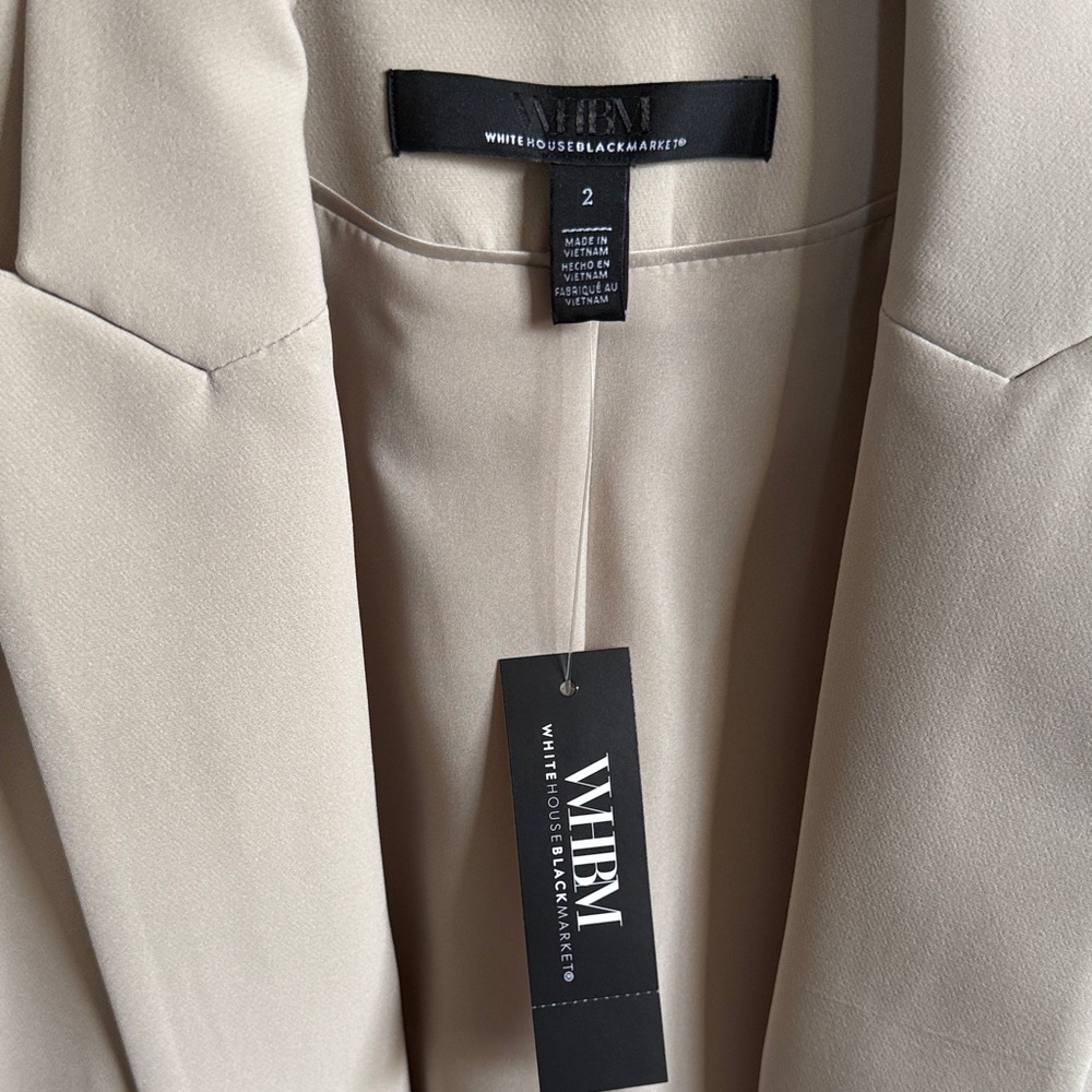 White House Black Market Biscotti-Colored Blazer - Picture 3 of 7